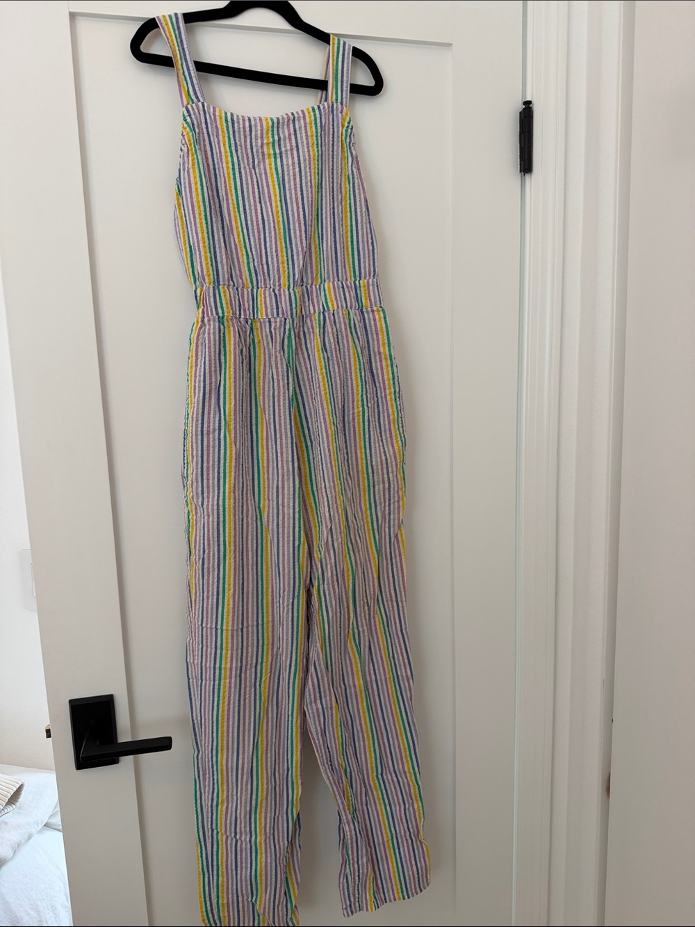 Vintage Esprit Multicolor Striped Overalls